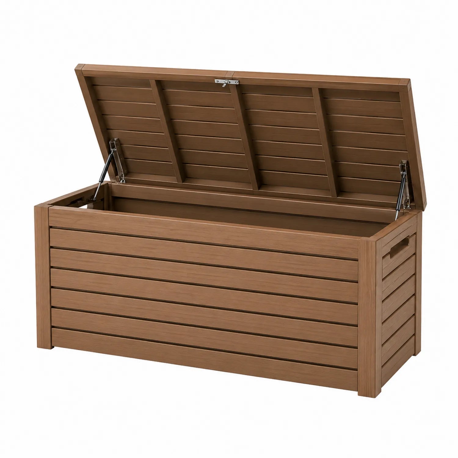 Holz Aufbewahrungsbox Eukalyptusholz 140 cm x 60 cm x 50 cm