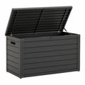 Metall Aufbewahrungsbox Stahl Anthrazit 120x60x62 cm