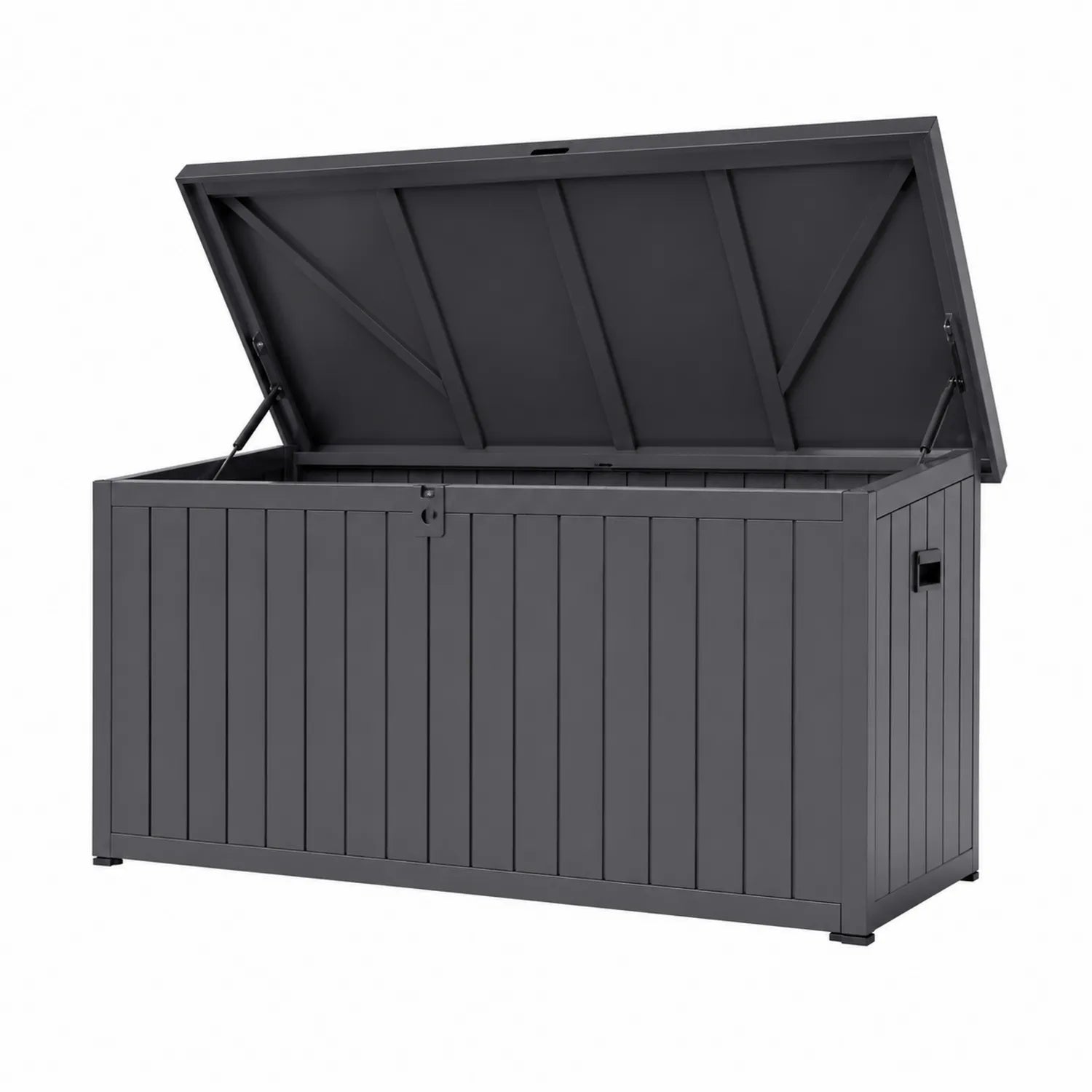 Kunststoff Aufbewahrungsbox Anthrazit 120 x 60 x 80 cm