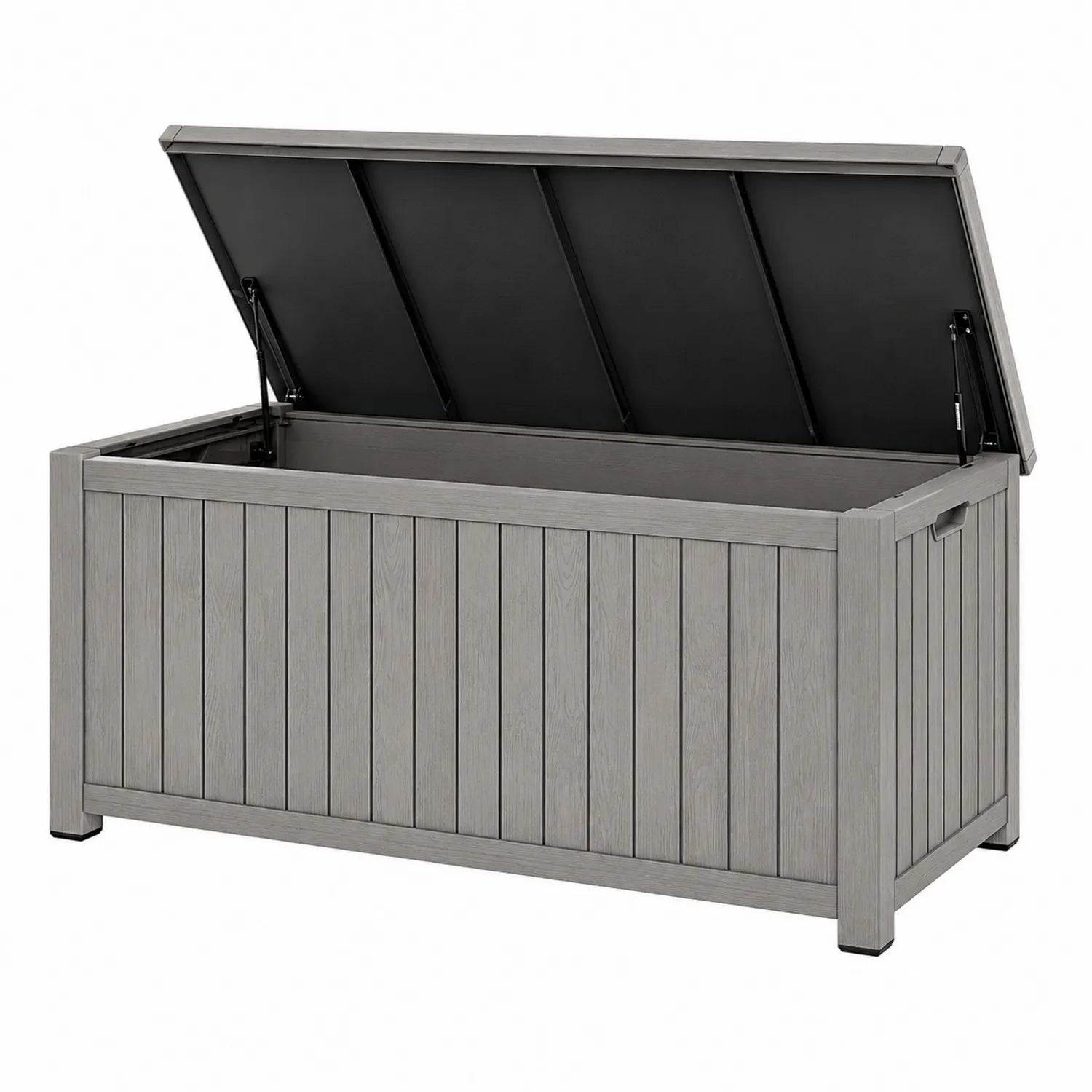 Garten Aufbewahrungsbox Kunststoff Grau 150x70x80 cm