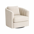 Drehbarer Sessel aus Textil Beige
