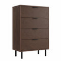 Holzkommode Walnuss 5 Schubladen 80x45x120cm
